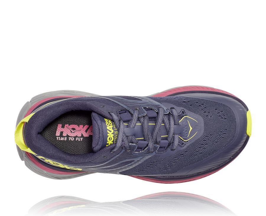 Tenis Hoka One One Trail Mujer Azul Marino - Stinson Atr 6 - EVHF49301